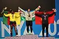 Women 87 kg medal ceremony