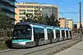 Translohr on Île de France Tram line 6