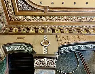 Ceiling of the Gheorghe Petrașcu House, Bucharest, by Spiru Cegăneanu, 1912[62]