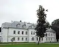Eastern outbuilding of the castle, now housing a library
