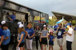 610 Sports hosts a remote broadcast at Kauffman Stadium.