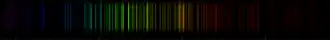 Color lines in a spectral range