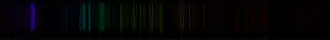 Color lines in a spectral range