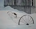 Alfred C. Patstone, Past is Present, painted in Quebec, Canada 1979