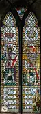 Two-light window on south wall of south aisle, Edward Croney, 1949