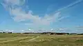 Typical landscape in Salling: flat and featureless agricultural fields.