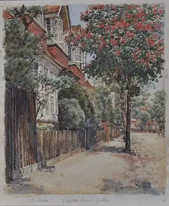 7 Queen Anne's Gardens by T. M. Rooke, 1882