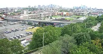 The 14th Street Viaduct and Wing Viaduct connecting Hoboken, Union City, and Jersey City Heights