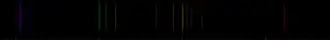 Color lines in a spectral range