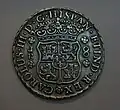 8 Reales silver coin minted in Potosí, Bolivia, 1770 AD