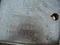 Manufacturers stamp on an 8&nbsp;cm FK M5 cannon.