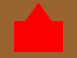 The distinguishing patch of the 8th Battalion (90th Winnipeg Rifles), CEF.