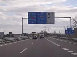 Mudejar Freeway (A-23) in Huesca, Spain