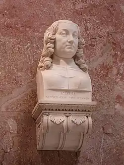 Bust of Amalie of Hesse-Kassel in the Walhalla. She was one of the three original enshrinees of this temple alongside Maria Theresa and Catherine the Great. There are now six.