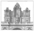 Elevation of a pipe organ designed by Roubo