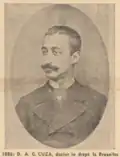 1886 - A. C. Cuza after obtaining his doctorate in law at Brussels.