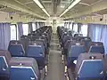 Interior of an unrefurbished first-class carriage, 2008