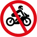 No motorcycles