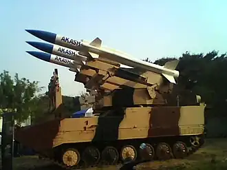 Akash Missile Launcher on Sarath