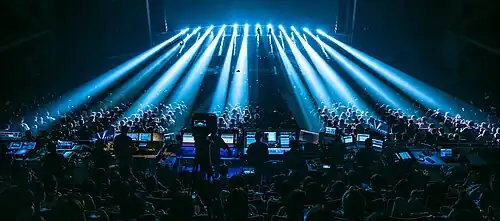 View from the upper balcony of a live performance in Busan (2024)