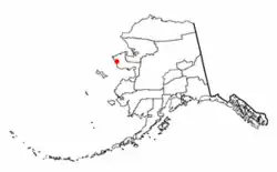 Location of Port Clarence, Alaska