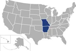Location of teams in {{{title}}}