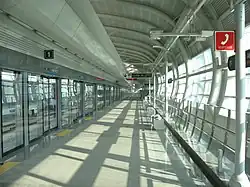 Full-height platform screen doors at Unseo Station (Seoul Subway AREX)