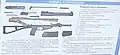 The instruction sheet of the AS Val which includes a field stripped model of the rifle