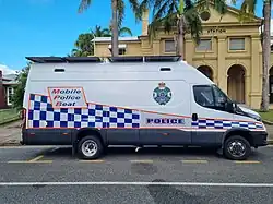 Iveco Daily van as a small police station
