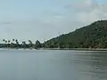 Looking from the boat ramp towards the main township