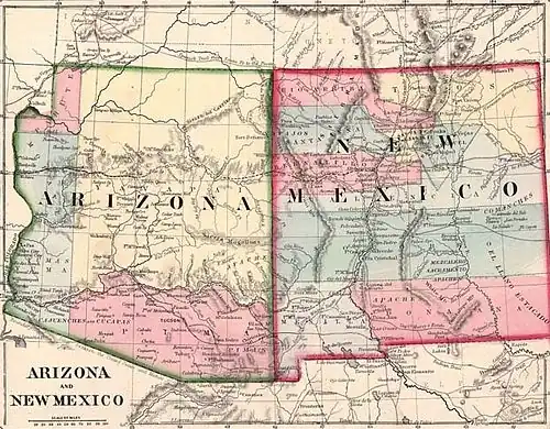 Image 151867 map (from History of New Mexico)