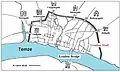 A map of London wall and gates