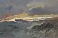 A Shipwreck by Edward Duncan, Watercolour and Pencil, 1865