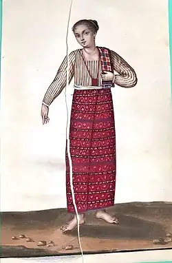A Visayan native girl by Damian Domingo.