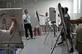 A life drawing course in session