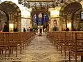 View up the nave