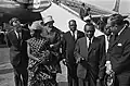 Arrival of Vice President of Cameroon J. Foncha at Schiphol, no. 4 J. Foncha (head)
