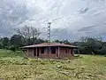 Abandoned buildings on the top of the hill