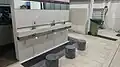 The ablution area, for worshippers to take their wudhu.