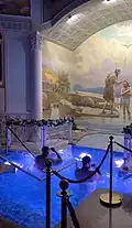 Ablution pool in a Russian Orthodox church
