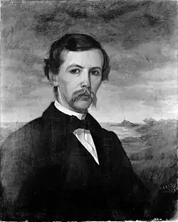 Abraham Caulkins Morris (1822-1879), oil on canvas by Oliver Ingraham Lay found at the Frick Art Research Library Photoarchive