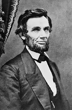 February 9, 1861, Ten days before visiting Bedell en route to his inauguration.