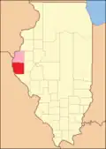 When it was created, Hancock County was temporarily attached to Adams until it could organize a county government.[4]