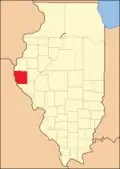 Adams County reduced to its current borders in 1829.