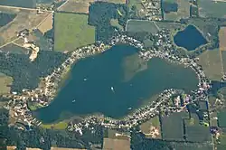 Aerial view of Adams Lake