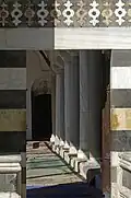 View into the courtyard