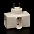 A French CEE&nbsp;7 adaptor