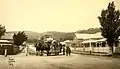1885 : In the suburbs: turning from Albert Street into Welbourne Street near the end of the Mitcham route, 7.5&nbsp;km from the city centre.