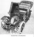 Adler two-cylinder with open hood (1902)
