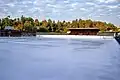 The 6,000 square metres (65,000&nbsp;sq&nbsp;ft) large ice rink